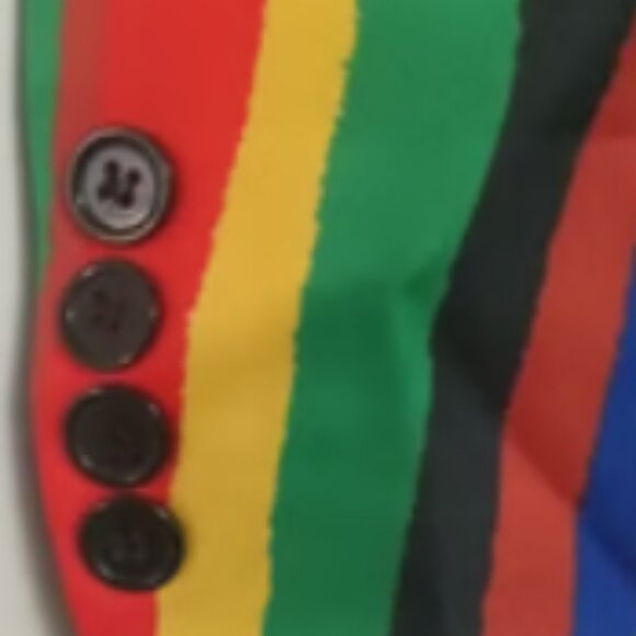 Lars Amadeus Rainbow Blazer Small 100% Polyester - Picture 4 of 5